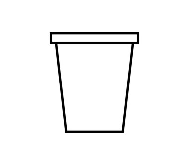 beyaz zemin üzerine yoğurt simgesi