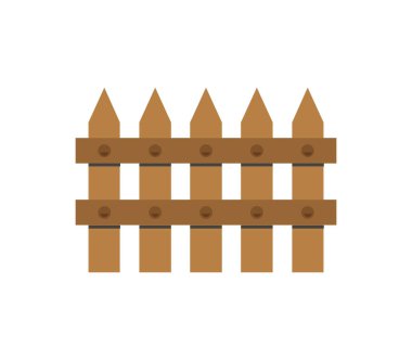 Beyaz arkaplanda çit simgesi