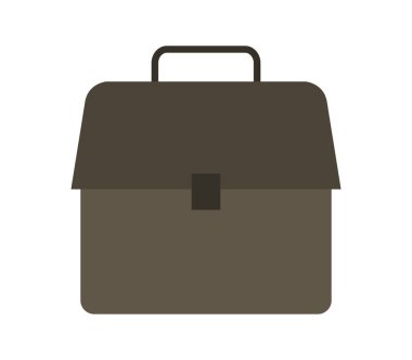 Beyaz arkaplanda iş çantası simgesi