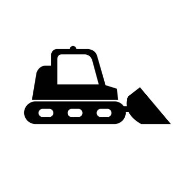 Kazı simgesi beyaz arkaplanda vektör ile gösterilmiştir