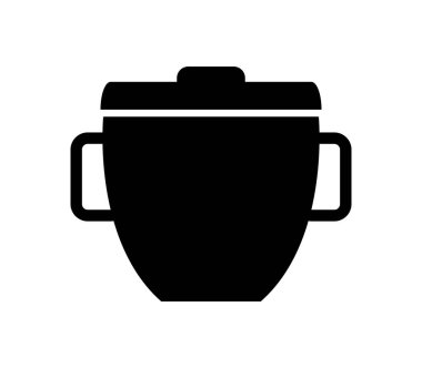 Beyaz arka planda esrar ikonu pişirmek. Vektör illüstrasyonu