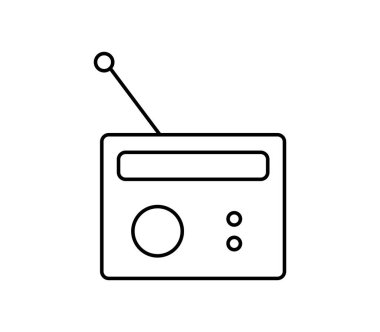 radyo simgesi vektör illüstrasyonu 