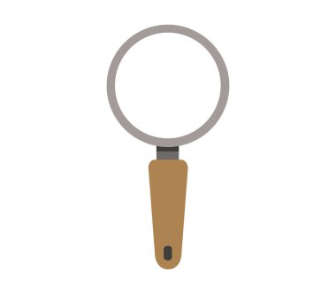 Beyaz arkaplanda büyütme cam simgesi