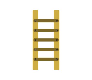 Beyaz arkaplanda merdiven simgesi