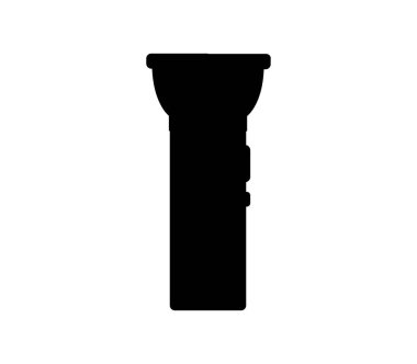 Beyaz arkaplanda vektör ile gösterilmiş meşale simgesi