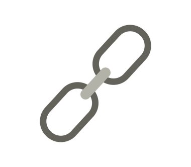 zincir simgesi beyaz arka plan üzerinde