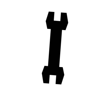 wrench icon on a white background