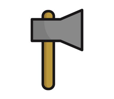 Beyaz arkaplanda eksen simgesi