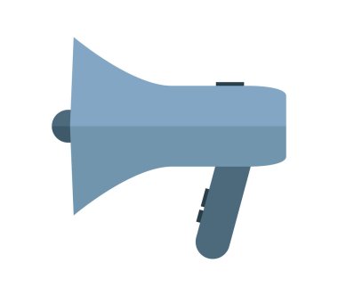 Beyaz arkaplanda megafon simgesi