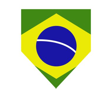 colorful flag of brazil texture
