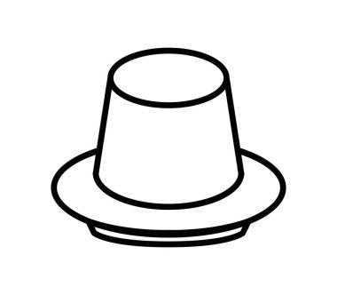 beyaz arkaplanda puding simgesi