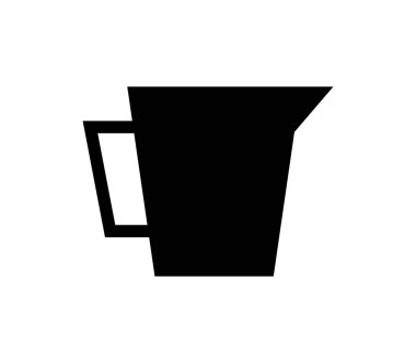 Beyaz arkaplanda su kavanozu simgesi