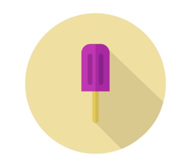 Beyaz arkaplanda dondurma simgesi