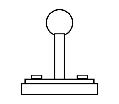 Beyaz arkaplanda Joy pad simgesi