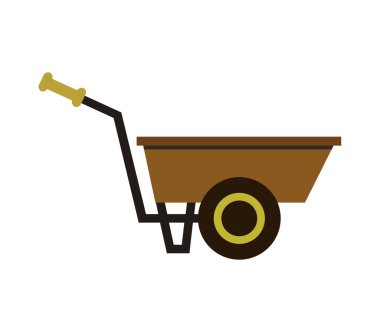 bahçe tramvayı ikonu vektör illüstrasyonu