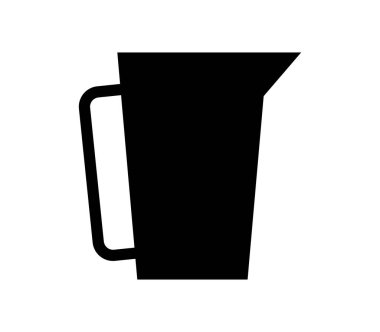 Beyaz arkaplanda su kavanozu simgesi