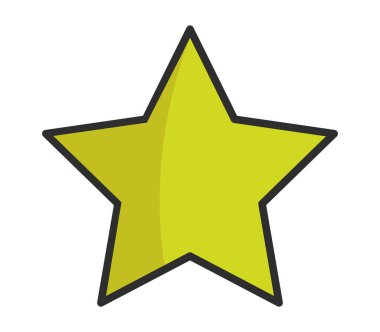 yıldız simgesi vektör illüstrasyonu