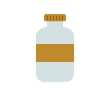 Beyaz arkaplanda kavanoz simgesi