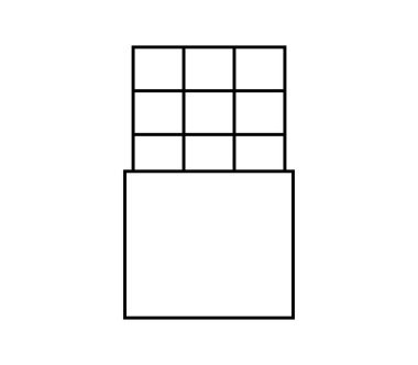 Beyaz arkaplanda çikolata simgesi