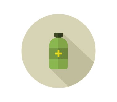 Beyaz arkaplanda şurup simgesi