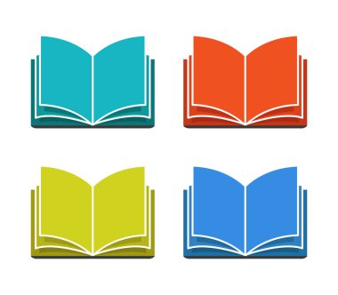 Beyaz arkaplandaki kitap illüstrasyonu