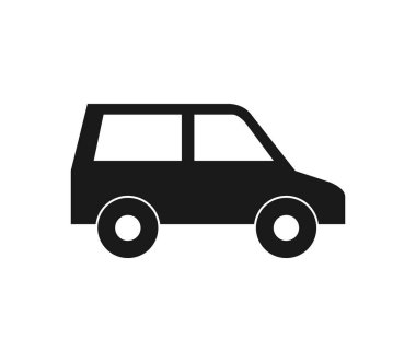 Beyaz arkaplanda van illüstrasyonu