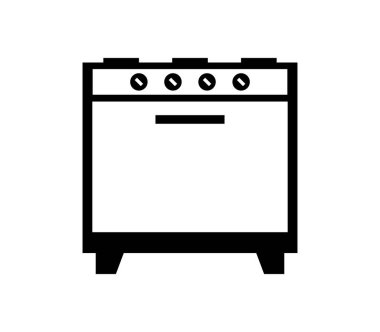 fırın ikonu vektör illüstrasyonu