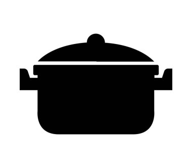 Beyaz arkaplanda esrar yassı simgesi pişiriliyor, vektör illüstrasyonu 