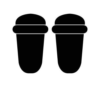 Beyaz arkaplanda deniz terlikleri simgesi