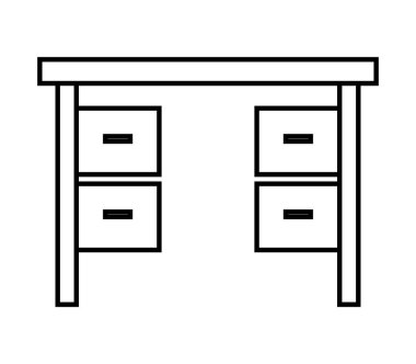 work station icon on white background