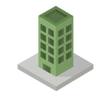 Gökdelen simgesi vektör illüstrasyonu