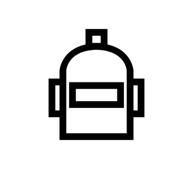 Beyaz arkaplanda okul simgesi