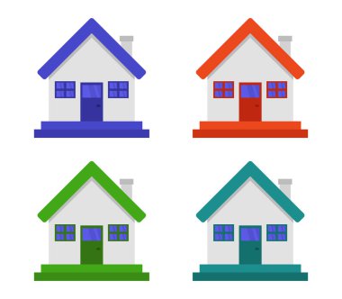 Beyaz arkaplanda ev simgesi