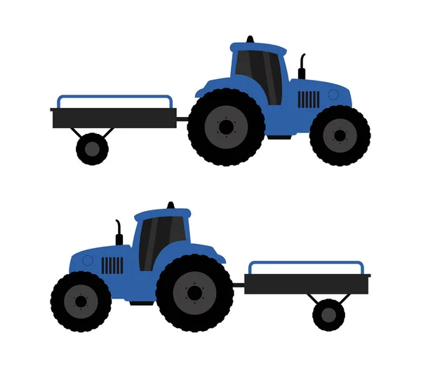 Tractor Illustration White Background — Stock Vector