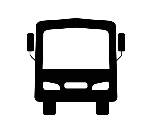 City Bus Icon Illustrated Vector White Background — Διανυσματικό Αρχείο