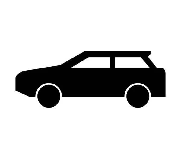 Car Illustrated Vector White Background — Διανυσματικό Αρχείο