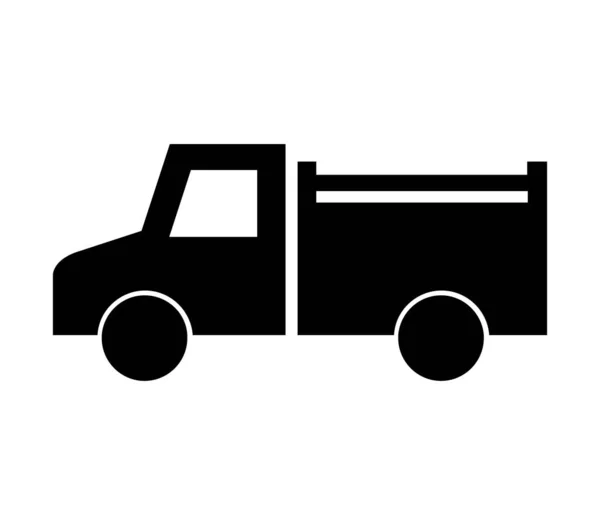 Truck Illustrated Vector White Background — Διανυσματικό Αρχείο
