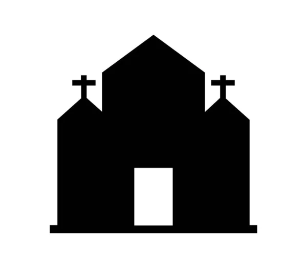 Иконка Церкви Изображена Вектором Белом Фоне — стоковый вектор
