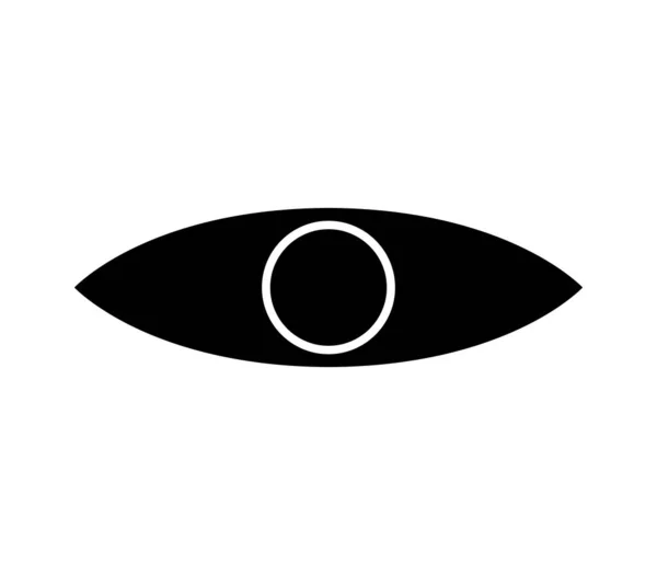 Icono Del Ojo Sobre Fondo Blanco — Archivo Imágenes Vectoriales