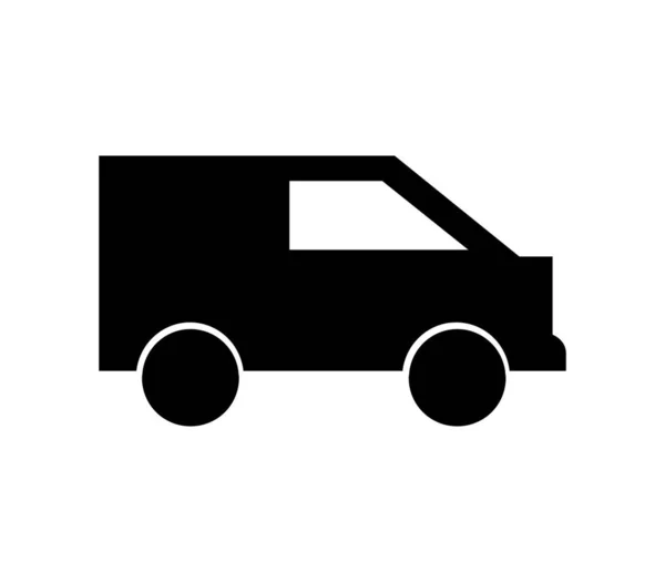 Значок Фургона Ілюстрований Векторі Білому Тлі — стоковий вектор