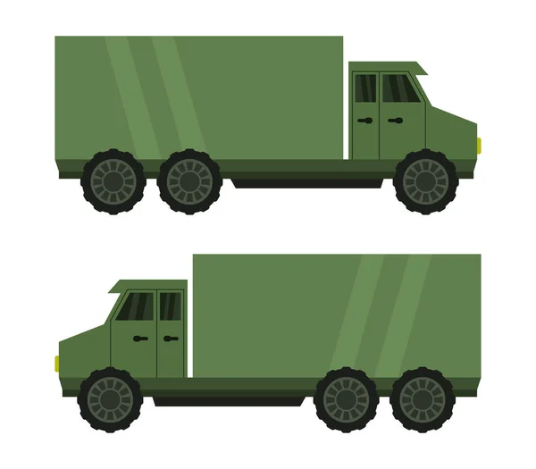 Jeep Militaire Sur Fond Blanc — Image vectorielle