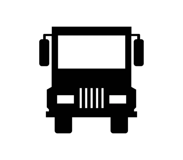 Truck Pictogram Geïllustreerd Vector Witte Achtergrond — Stockvector