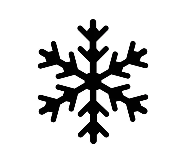 Snowflake Icon Illustrated Vector White Background — Διανυσματικό Αρχείο