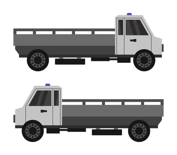 Illustration Camion Sur Fond Blanc — Image vectorielle