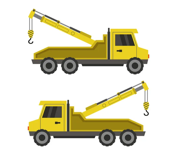 Lkw Auf Einem Weißen Hintergrund Vektor Illustration — Stockvektor