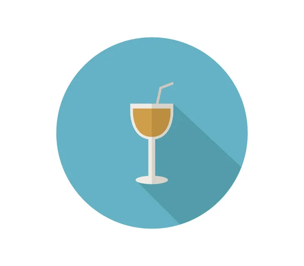 Cocktail Symbol Auf Weißem Hintergrund — Stockvektor