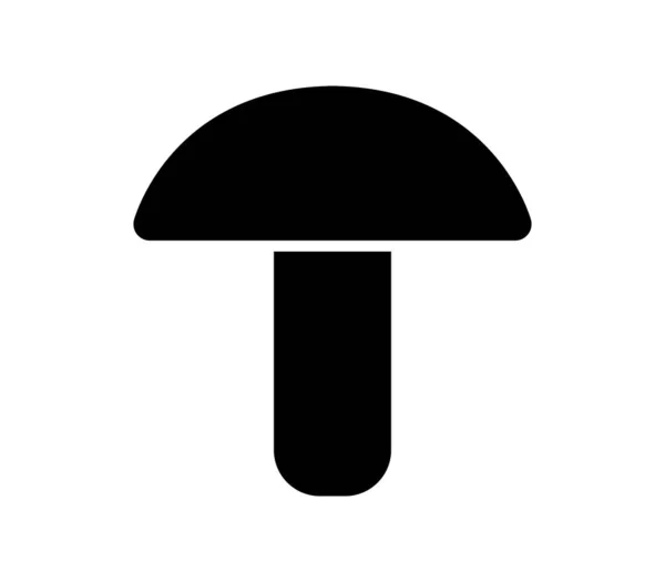 Mushroom Icon White Background — Stock Vector