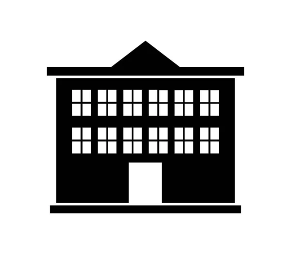 Schule Symbol Vektor Auf Weißem Hintergrund Dargestellt — Stockvektor