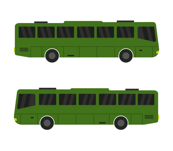 Buss Illustration Vit Bakgrund — Stock vektor