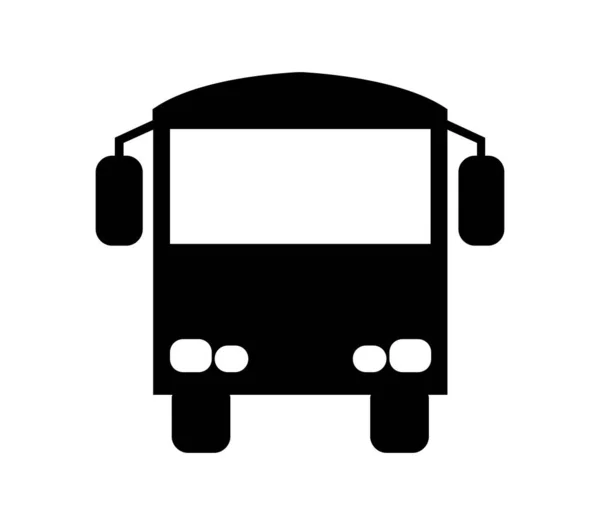 Ikona Autobusu Miejskiego Zilustrowana Wektorem Białym Tle — Wektor stockowy